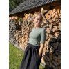 Siluetkové tričko 3/4 rukáv šalvějové NEKOJO