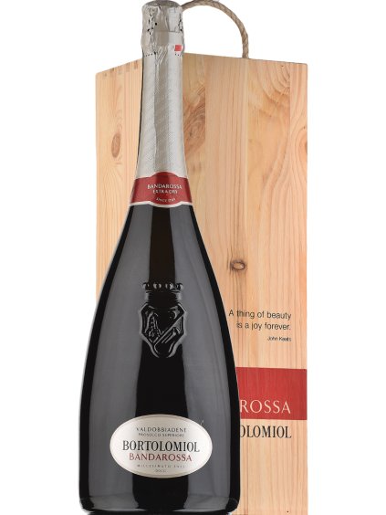Bortolomiol BANDAROSSA Prosecco Superiore DOCG Millesimato extra dry Magnum 1.5L wooden box