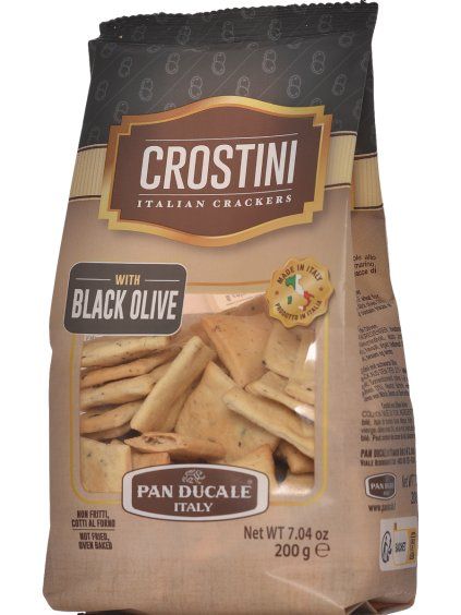 Pan Ducale Crostini - černé olivy 200g