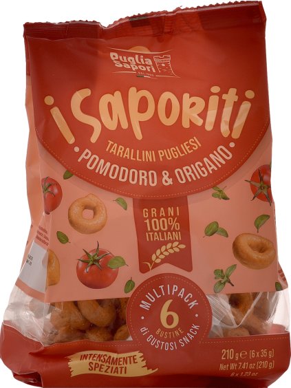 Puglia Sapori Tarallini - rajčata & oregano multipack 210g