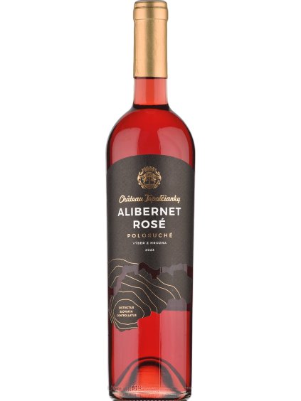 Chateau Topoľčianky Alibernet rosé 2023 výběr z hroznů polosuché kolekce D.S.C.