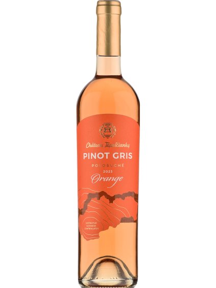 Chateau Topoľčianky Pinot Gris Orange 2023 pozdní sběr polosuché kolekce D.S.C.