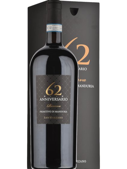 Cantine San Marzano 62 Anniversario Primitivo di Manduria DOP 2019 Magnum 1.5L