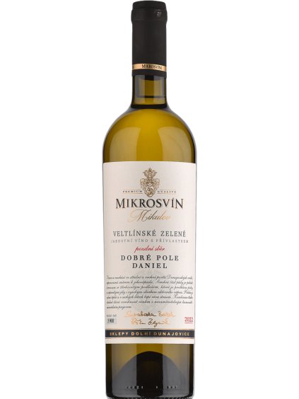 Mikrosvín Mikulov Traditional line Veltlínske zelené Daniel 2022 pozdní sběr