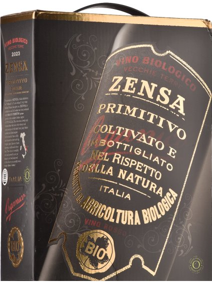 Zensa Primitivo Puglia Organic 2024 Bag-in-Box 3L