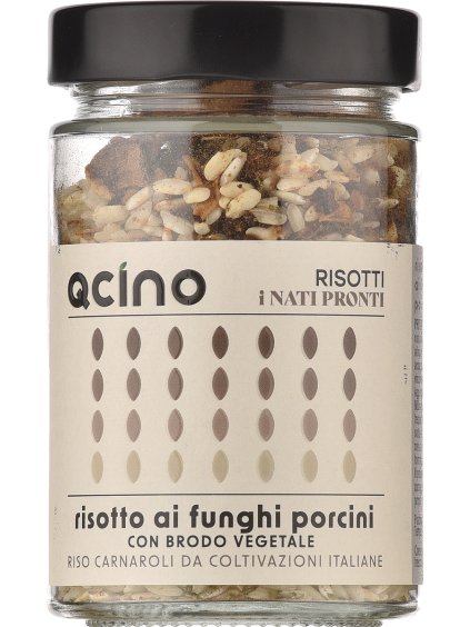 QCINO Risotto ai Funghi Porcini 210g sklo