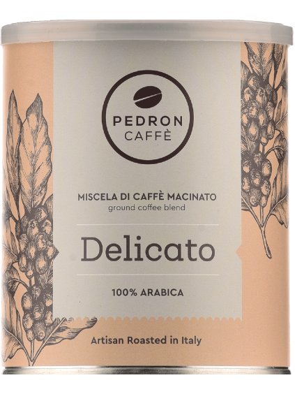 Pedron café Delicato 100% Arabica 250g plechovka mletá