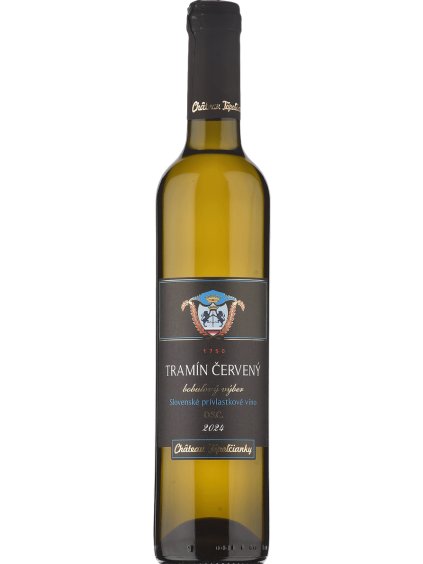 Chateau Topoľčianky Tramín červený 2024 výběr z bobulí sladké 0.5l