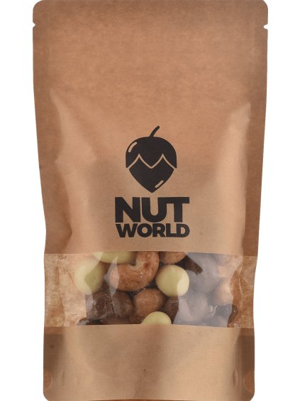 Nut World Kešu ořechy v čokoláde MIX 200g