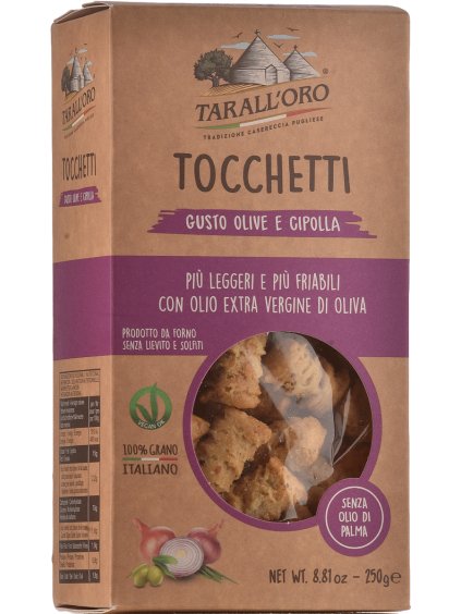 Tarall'oro Tocchetti olivy a cibule 250g