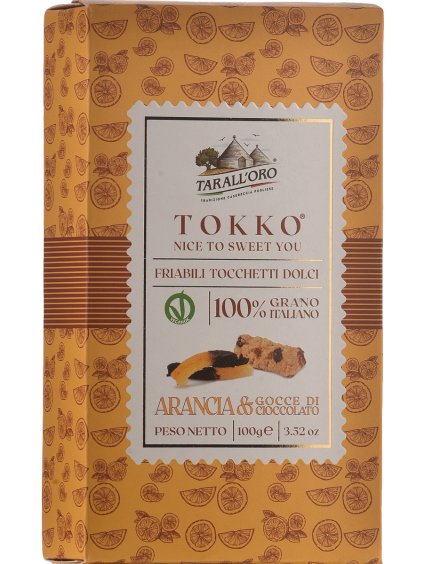 Tarall'oro Tokko pomeranč a čokoláda 100g
