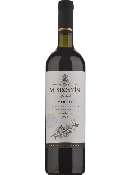 Mikrosvín Mikulov Flower line Merlot 2024 pozdní sběr