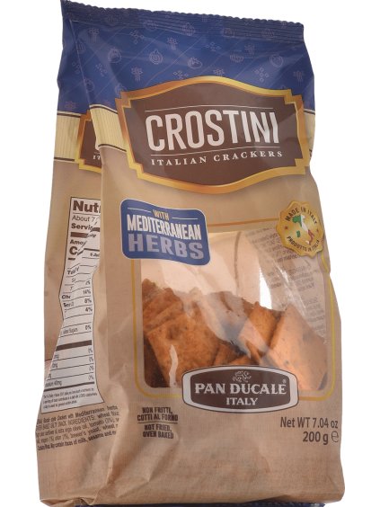 Pan Ducale Crostini - středomořské bylinky 200g