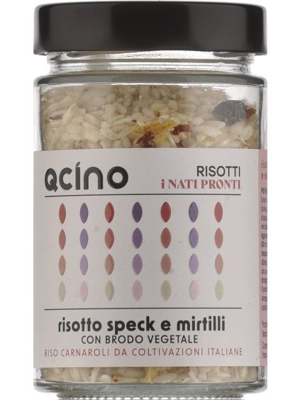 QCINO Risotto - slanina a borůvky 210g sklo