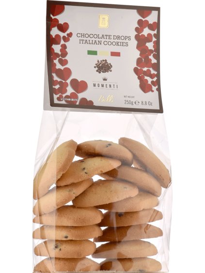 Biscottificio Belli Biscotti srdce 250g kousky čokolády