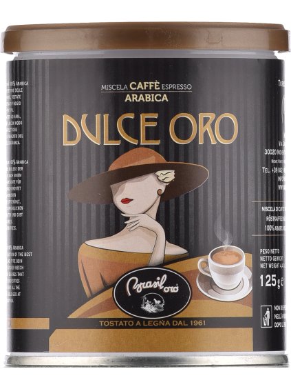Brasil Oro káva Dulce Oro 125g 100% arabika plechovka mletá