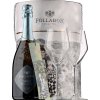 Follador Prosecco Superiore DOCG XZERO extra brut cilinder s 2 pohármi