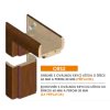 Invado nastaviteľná zárubňa falcová pre hrúbku steny (480-499 mm)