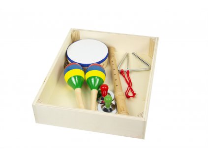 2520 2 detska drevena hudebni sada 5v1