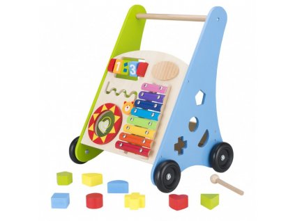 2667 detske drevene edukacni choditko medvidek