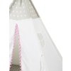 2414 1 detsky stan teepee bilosedy s kosem vlajkami a polstarky