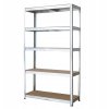 Kovový regál 5 polic pozinkovaný 220x110x45cm nosnost 750kg