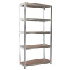 Kovový regál 5 polic pozinkovaný 180x75x35cm nosnost 750kg