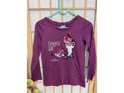 Triko s flitry LIDL vel. 110/116