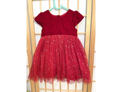 Sametovo- tylové šaty MATALAN vel. 98