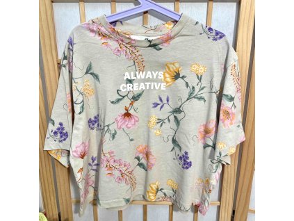 Triko s květy H&M vel. 170