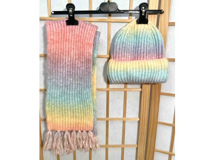 Set čepice- šála vel. 98- 116