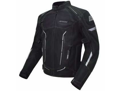 Pánská textilní moto bunda SPARK DAEMON, černá (Barva Černá, Velikost XL)