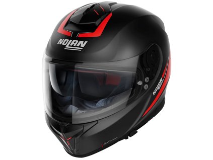 Nolan N80-8 STAPLE N-COM red (Velikost XL)