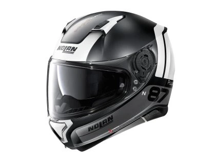 moto helma nolan n87 plus distinctive n com flat black 23