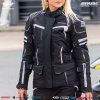 Dámská textilní moto bunda SPARK VIOLA Black (Barva Černá, Velikost M)
