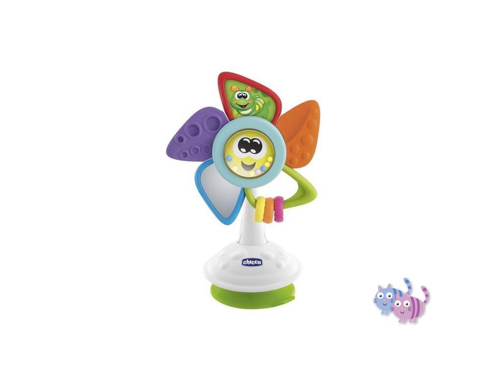 CHICCO Hračka na jídelní židli Will větrný mlýn 6m+