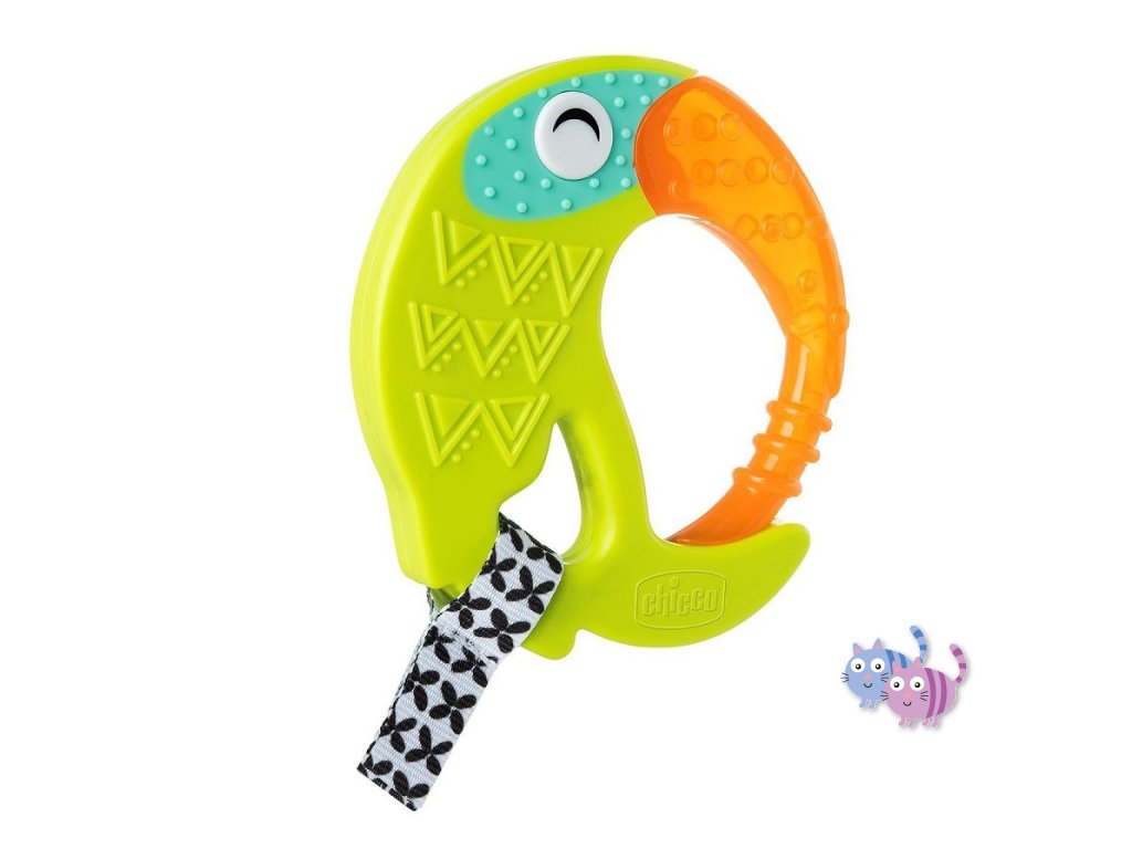 CHICCO Kousátko multisenzorické Fresh Tukan 6m+