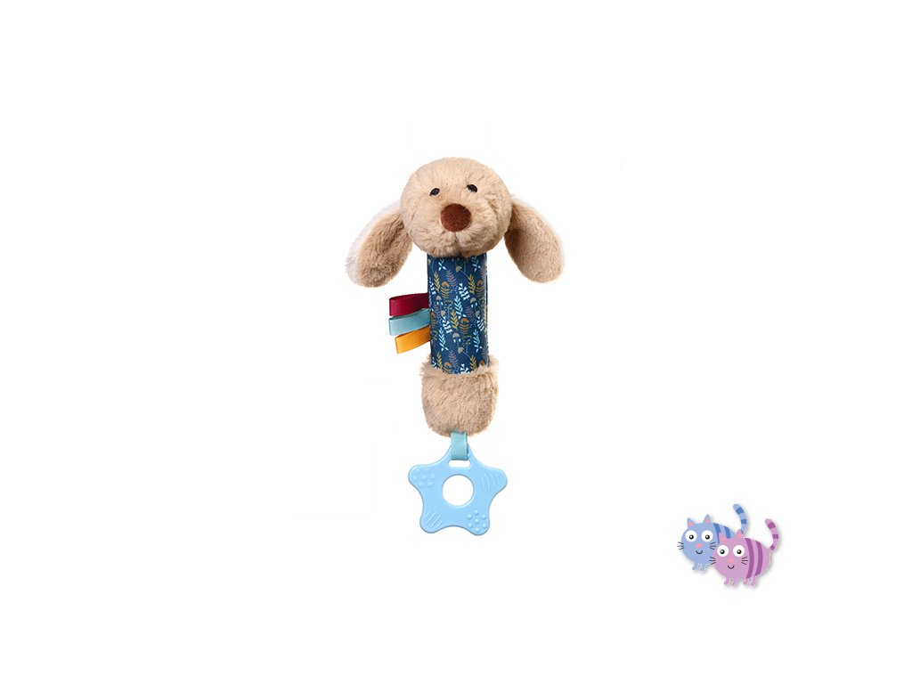 BABYONO Hračka pískací Pejsek Willy 0m+