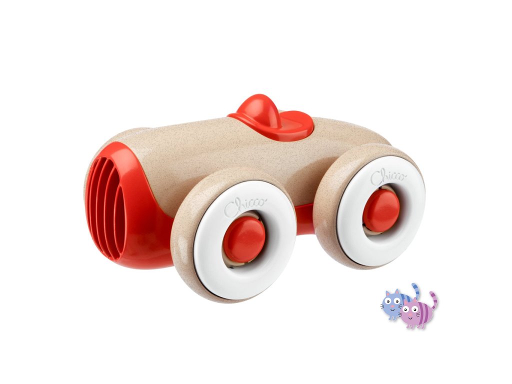 CHICCO Autíčko Vintage Eco+ červené 12m+