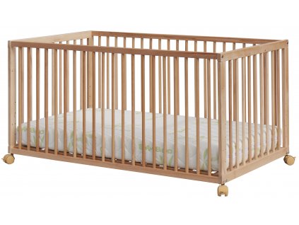 Dětská postýlka Scarlett Kombi s vyndavacími příčkami buk - přírodní 140 x 70 cm