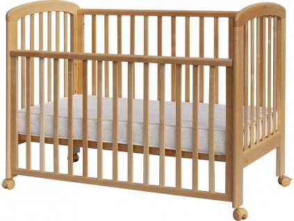 Postýlka se stahovacím bokem Scarlett Dona - bříza - přírodní 120 x 60 cm