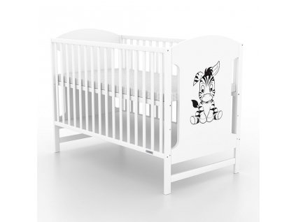 Dětská postýlka New Baby MIA Zebra bílá