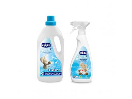 CHICCO Prostředek prací dětský Sensitive 1,5 l + Odstraňovač skvrn Sensitive 500 ml