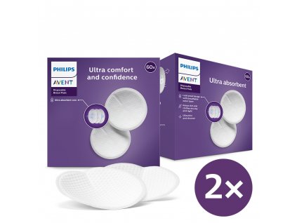 Philips AVENT Vložky prsní jednorázové 2x60 ks