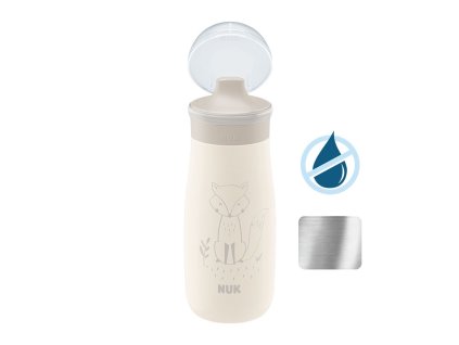 Dětská láhev NUK Mini-Me Sip nerez 300 ml beige