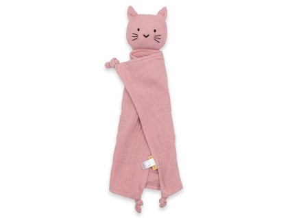 Mušelínový usínáček New Baby Cat pink