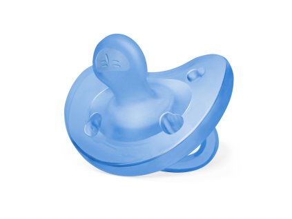 CHICCO Dudlík Physio celosilikonový 6-16m kluk 1 ks
