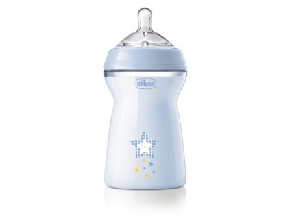 CHICCO Láhev kojenecká antikolik Natural Feeling 330 ml chlapec 6m+