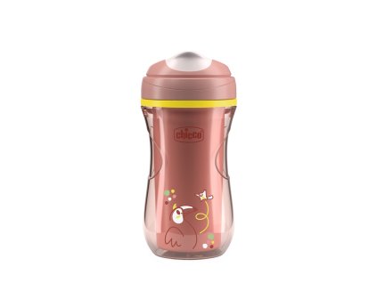 CHICCO Hrneček Active s tvrdým náustkem pink, 14m+