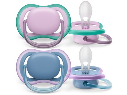 Philips AVENT Šidítko Ultra air neutral 6-18m dívka modrá, 2ks
